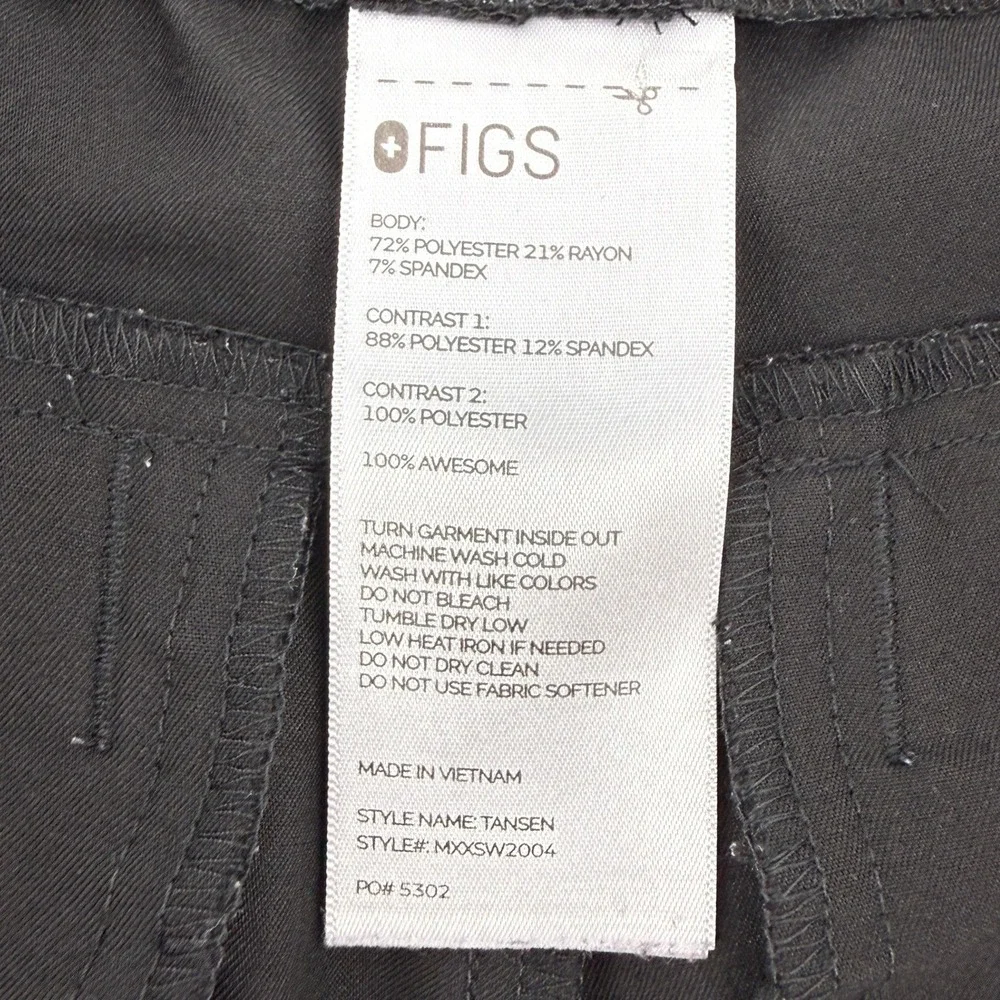 Figs Tansen Jogger Scrub Pant Black Men M MXXSW2004 Pockets Healthcare RN Doctor